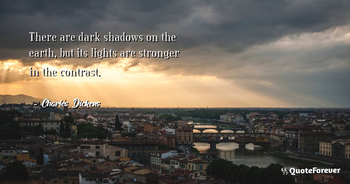 There are dark shadows on the earth, but its lights are stronger in ...