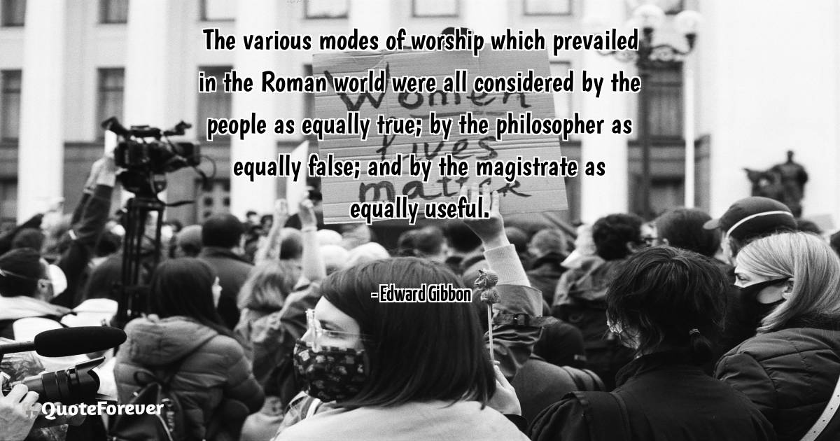 The various modes of worship which prevailed in the Roman world were ...