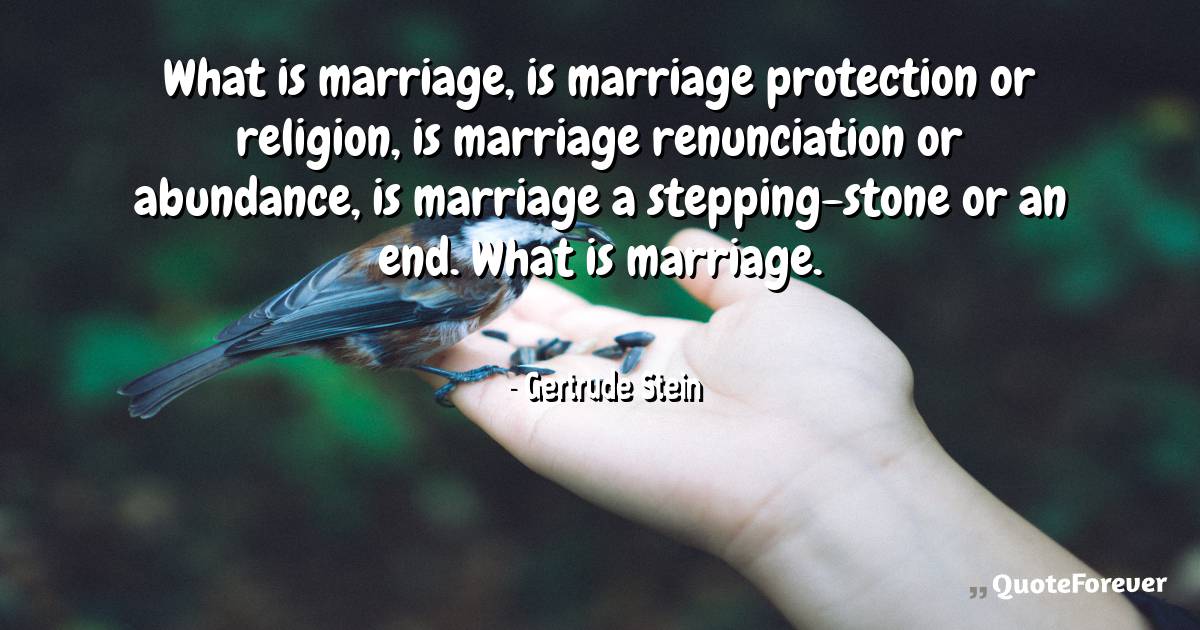 What is marriage, is marriage protection or religion, is marriage ...