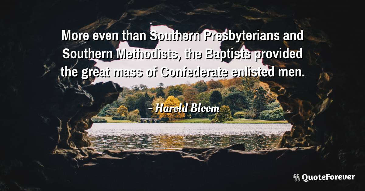 More even than Southern Presbyterians and Southern Methodists, the ...