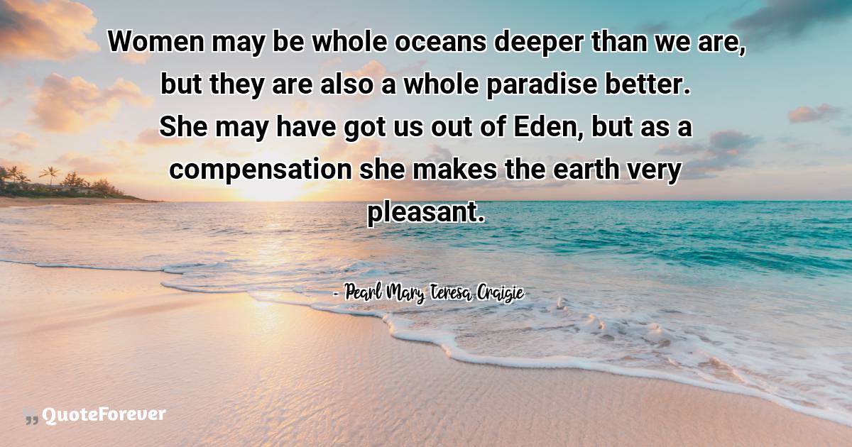 Women may be whole oceans deeper than we are, but they are also a ...